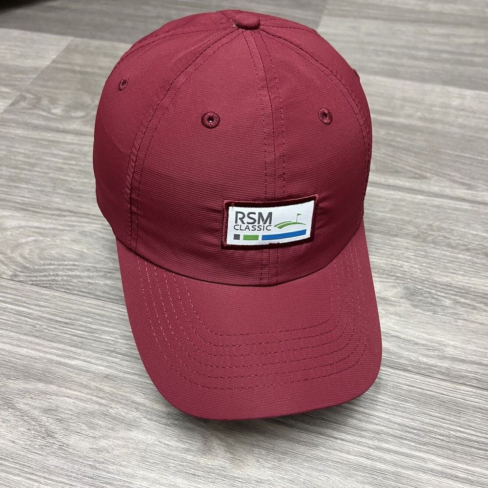 RSM Classic Golf Hat Maroon Red Gym Performance Sea Island Performance Athletic‎